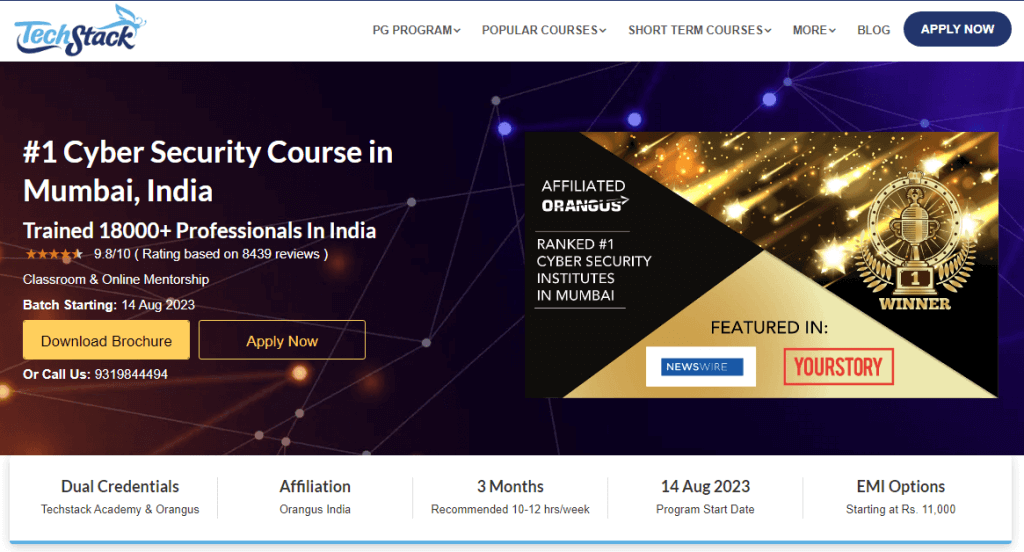 Cybersecurity courses near me
