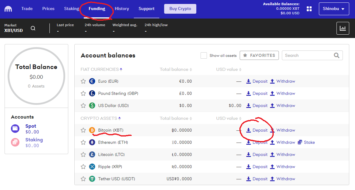 Does kraken have a wallet