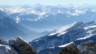 Free Images : landscape, nature, rock, snow, winter, sky, sun, view ...