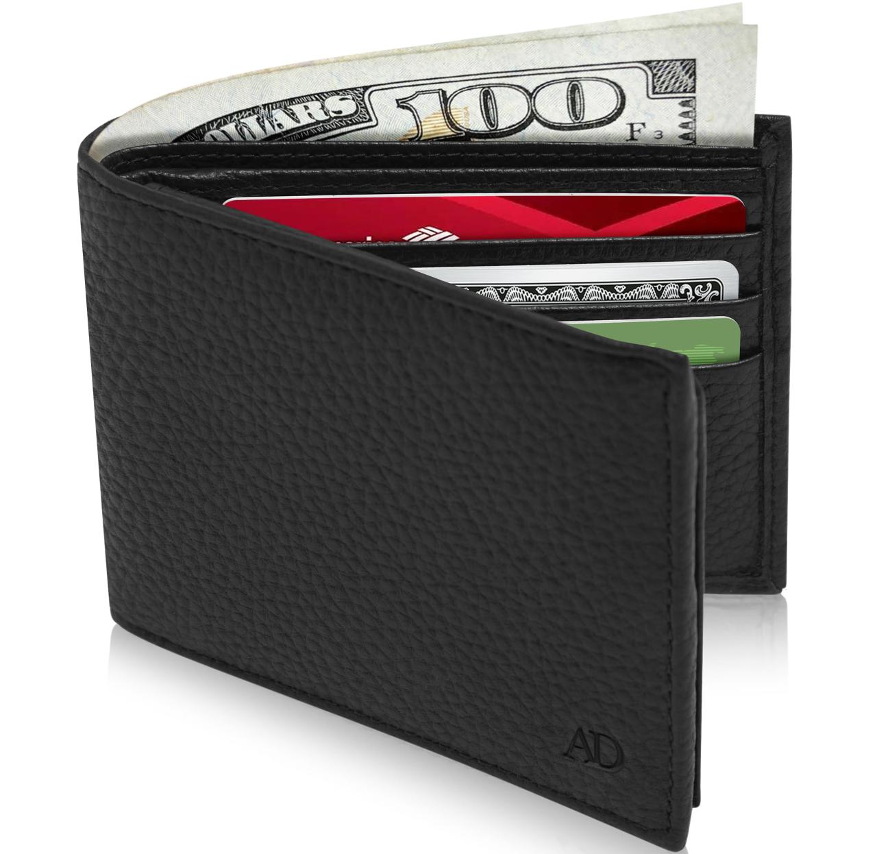 Slim Bifold Wallets For Men RFID - Front Pocket Leather Small Mens ... Slim Bifold Wallets For Men RFID - Front Pocket Leather Small Mens ...